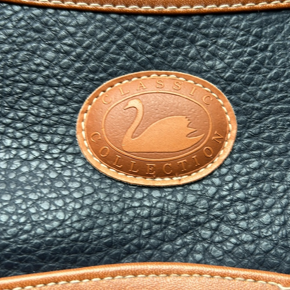 Dooney & Bourke  Vintage Two-Tone Leather Shoulder Bag - Picture 2 of 5